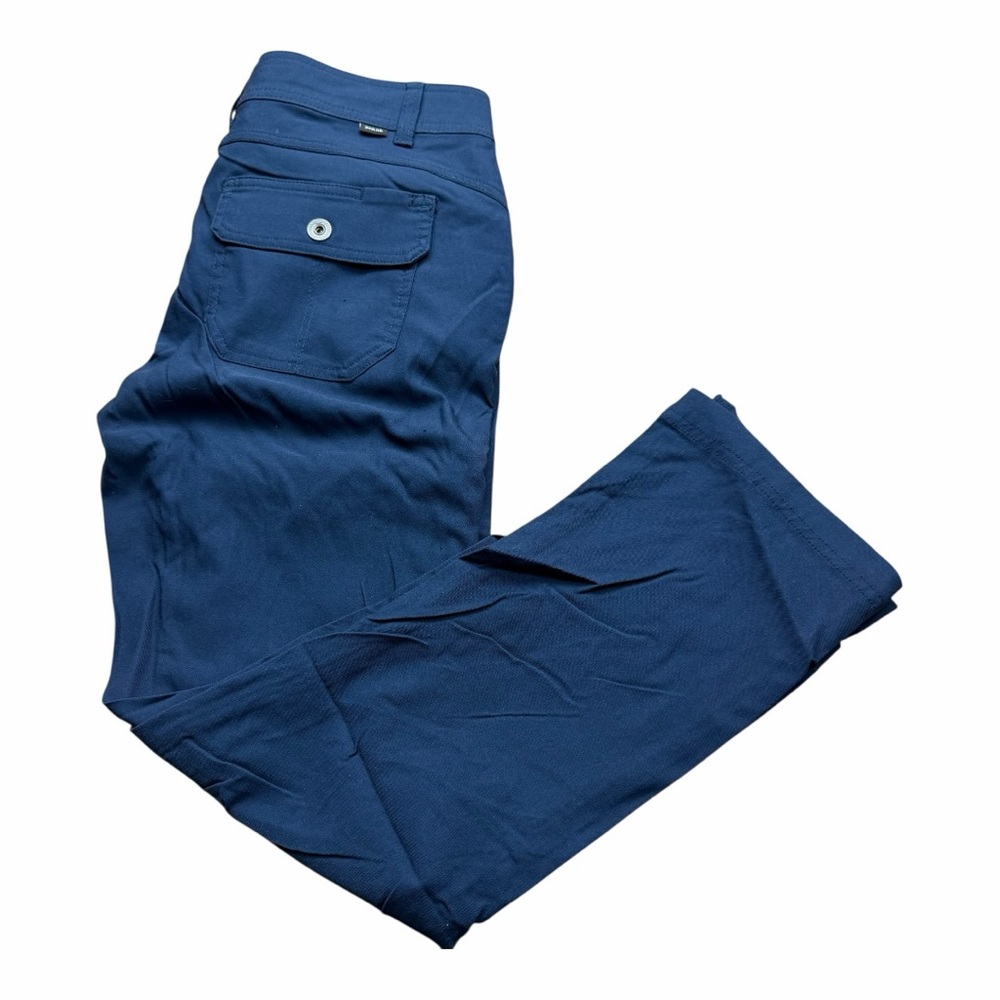 Prana Size 6 Womens blue  Stretch Zip Fly Pockets Straight Chino Pants